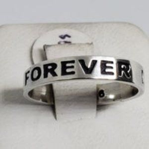 Real .925 Sterling Silver Forever Band
